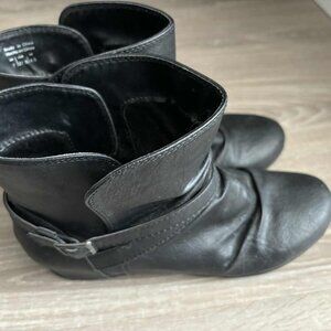 Call It Spring Black Boots Size: 7